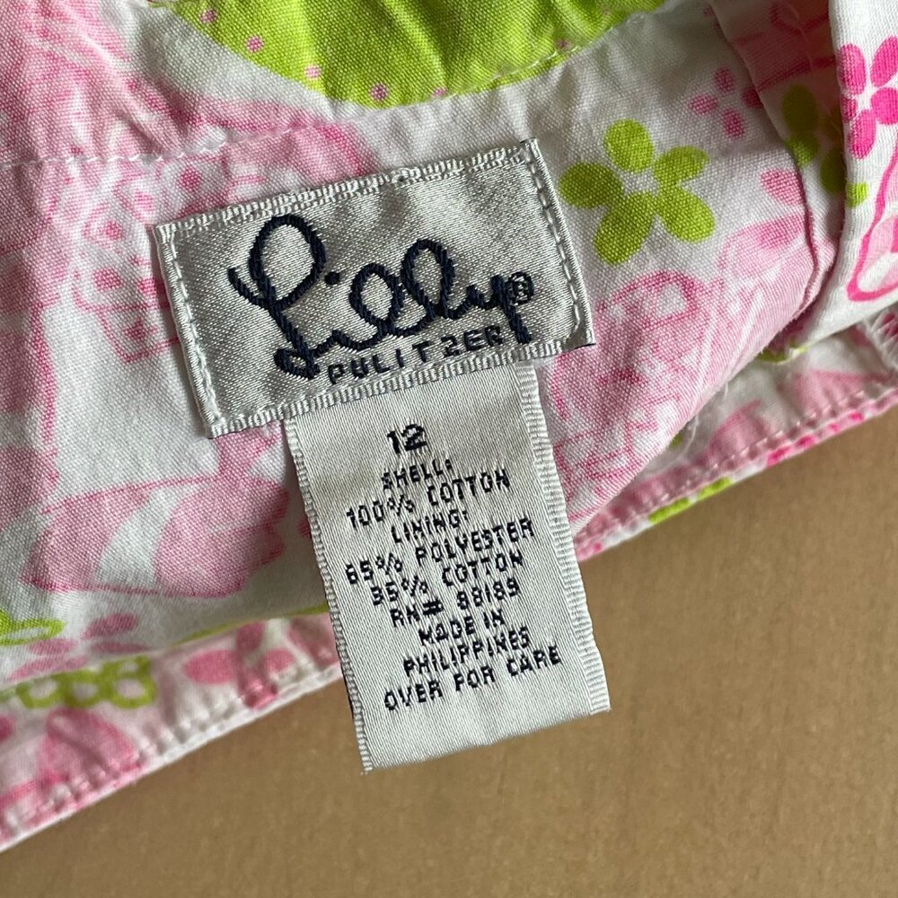 Vintage 1990s Y2K Lilly Pulitzer Girl's Black Jack Tiger Skort - Size 12 - Picture 7 of 7